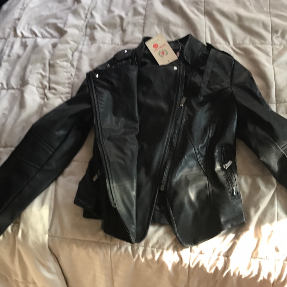 Faux leather jacket